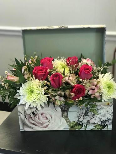 Large FLoral Trunk