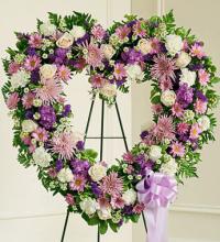 Lavender Floral Heart Tribute