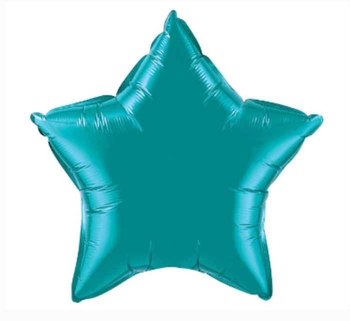 Teal Star Balloon
