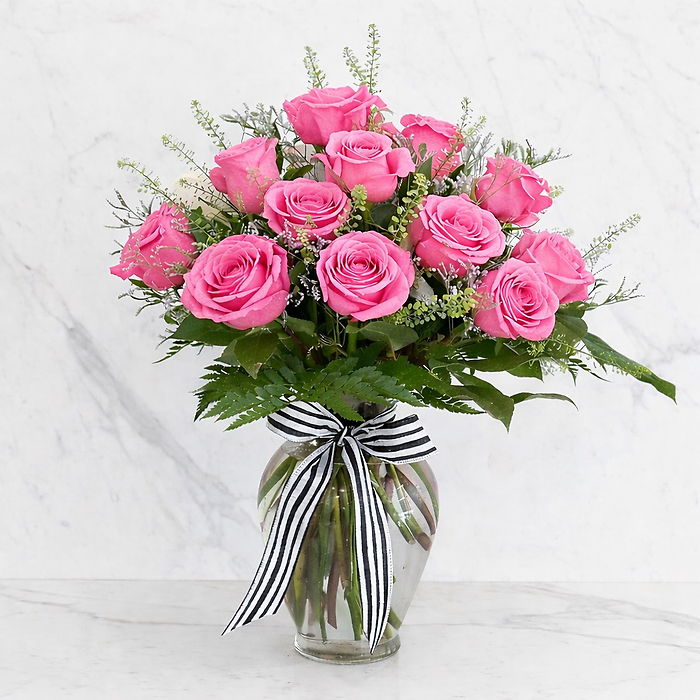 2 Dozen Long Stem Roses - Choose a Color