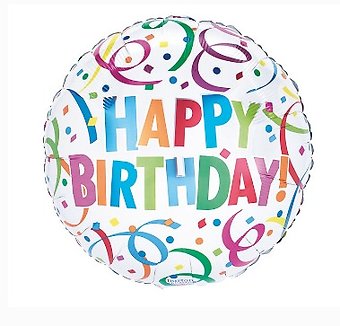 Happy Birthday - Swirls