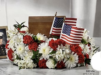 A Patriotic Tribute Urn Arrangement