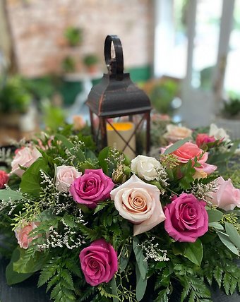 Lantern and Roses