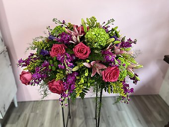 Jewel Tones Casket Spray