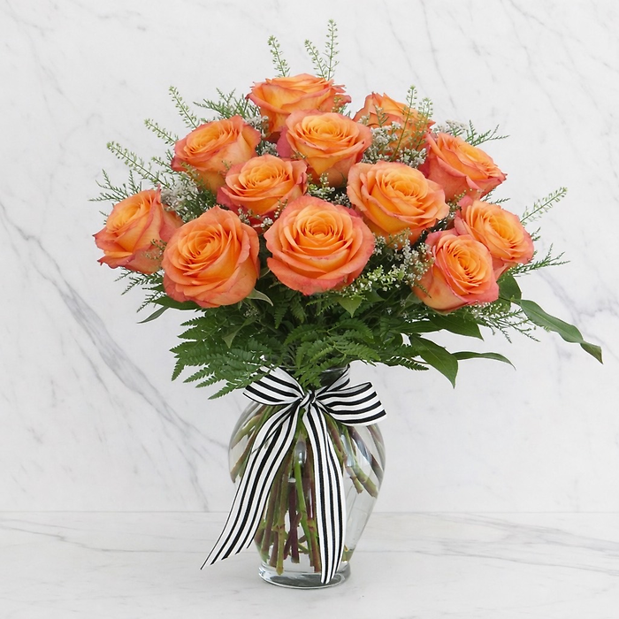 2 Dozen Long Stem Roses - Choose a Color