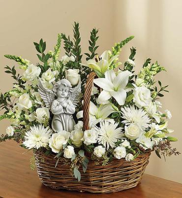 Heavenly Angel™ All White Basket