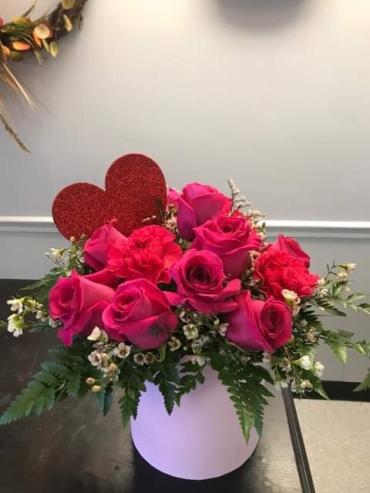 Pink box Roses