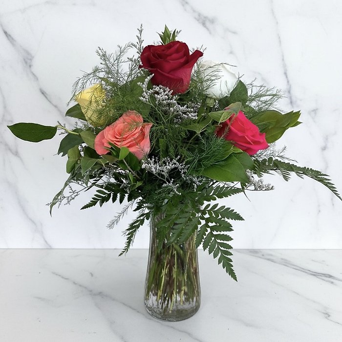 Half Dozen Roses - Choose a Color