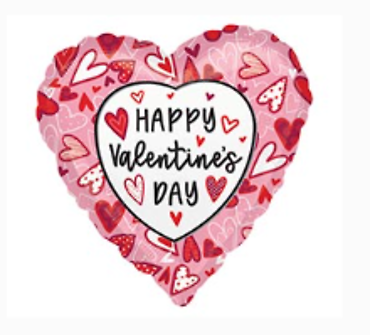 Valentine Mylar Balloons - Choose One