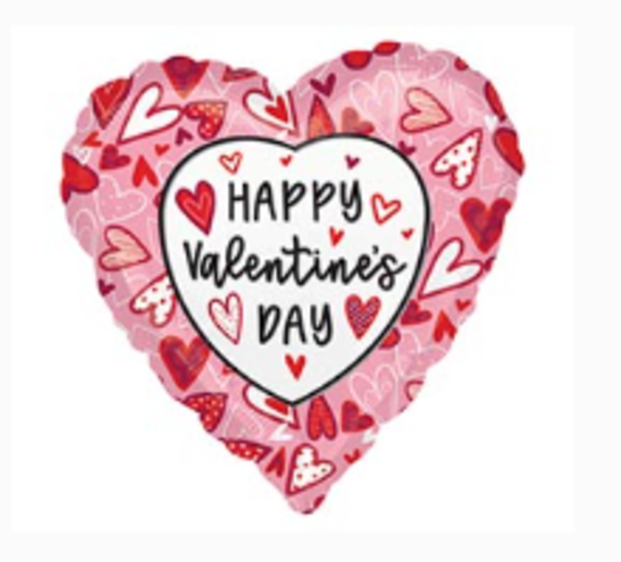Valentine Mylar Balloons - Choose One