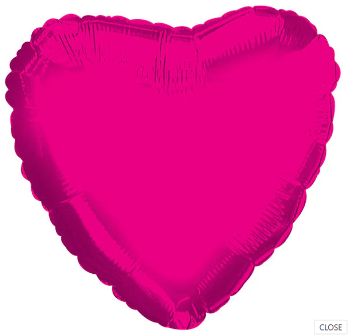 Solid Heart Balloons - Choose One