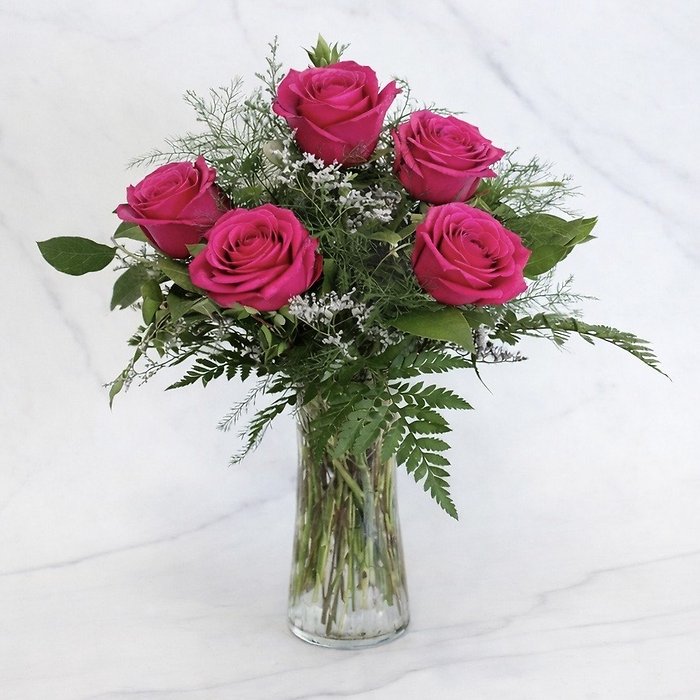 Half Dozen Roses - Choose a Color