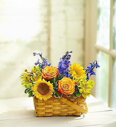 Blooming Basket Arrangement