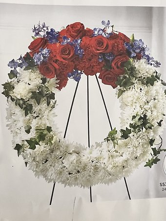 Patriotic Standing Wreath