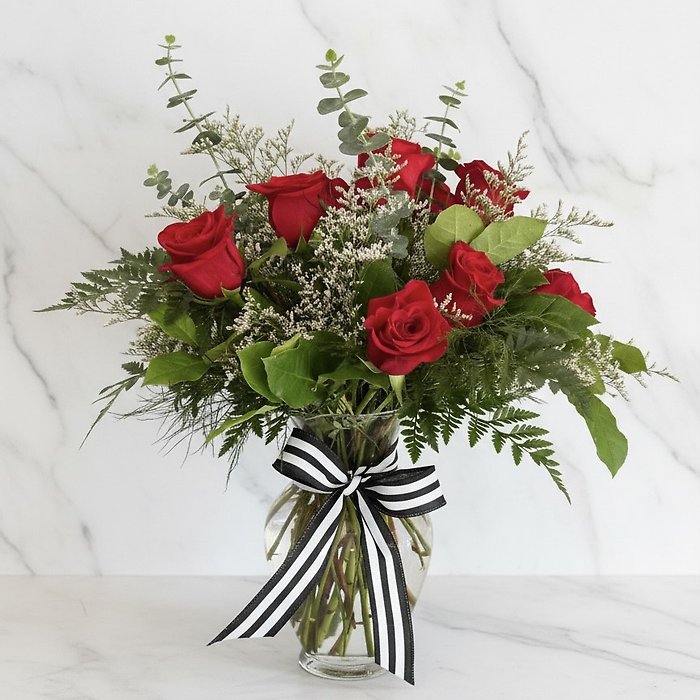 1 Dozen Long Stem Roses - Choose a Color