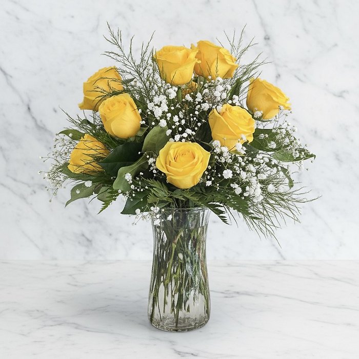 1 Dozen Long Stem Roses - Choose a Color