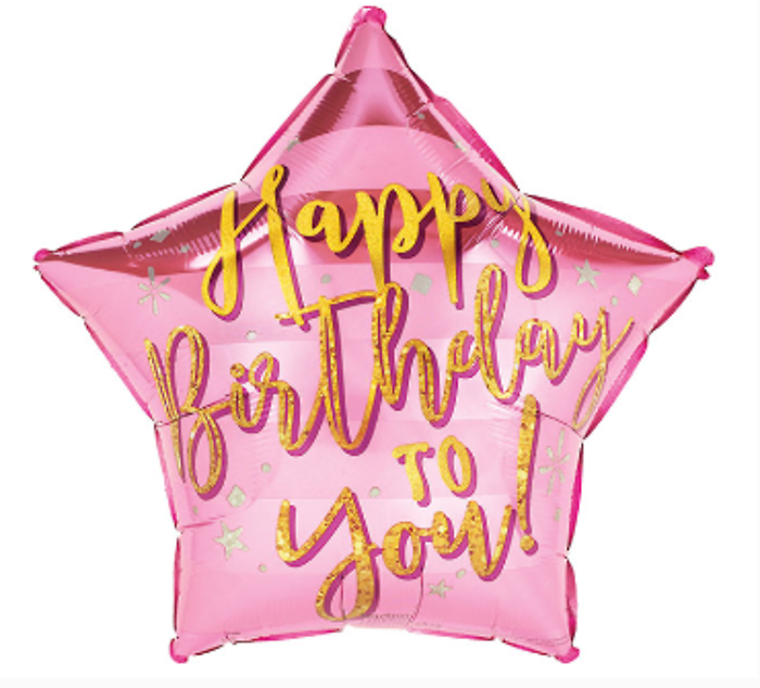 Happy Birthday to You - Pink Balloon
