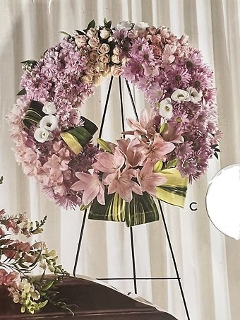 Pink and Purple Wreath