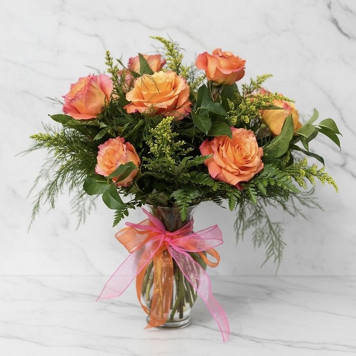 1 Dozen Long Stem Roses - Choose a Color